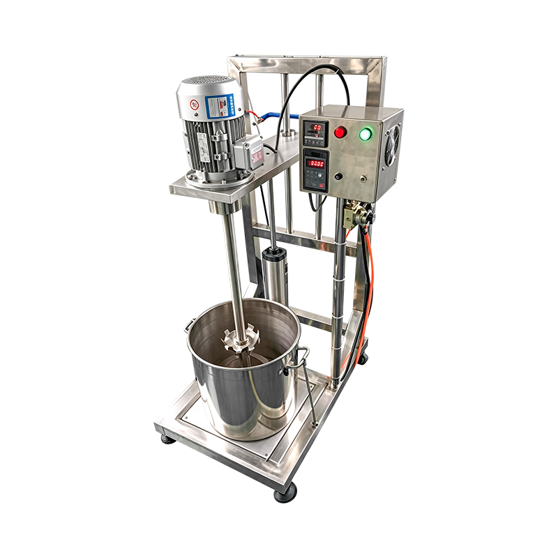 Pneumatic Lifting High-Speed Disperser with Heating for Cosmetic Pigment